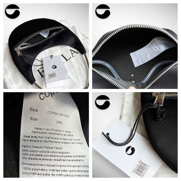 🚫SOLD ON DEPOP🚫NWT Coperni Ring Swipe Mirror Stud Black Shoulder / Top Handle - Picture 14 of 17